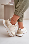 Women's Platform Sneakers Beige Nevelaine