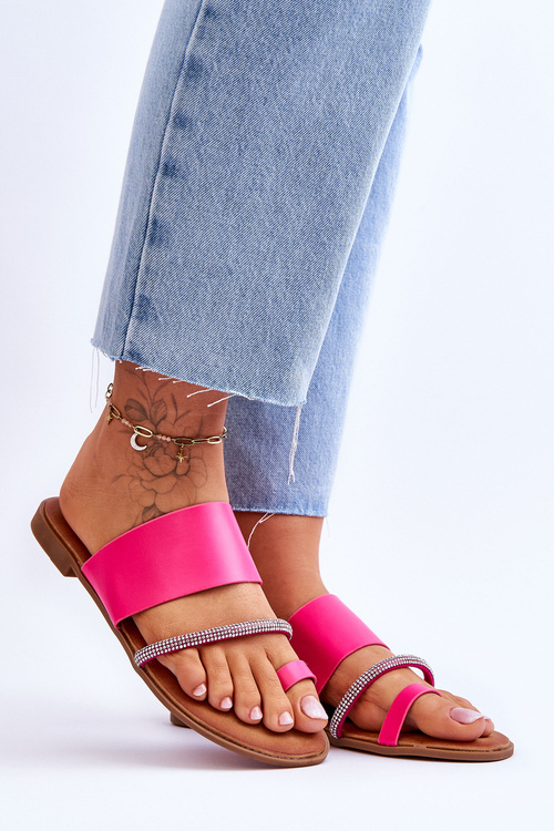 Women's Flip Flops With Decorative Strap Fuchsia Sublime