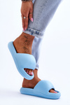 Women's Lightweight Foam Platform Slippers Blue Milton