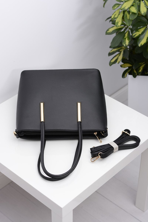 Women's Large Black Classic Handbag