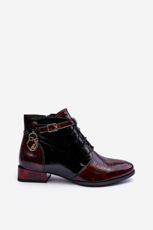 Women's Leather Boots Shoes Maciejka 5743A-23 Burgundy
