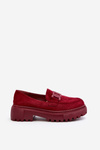 Women's Loafers with Chain Bordeaux Mevre