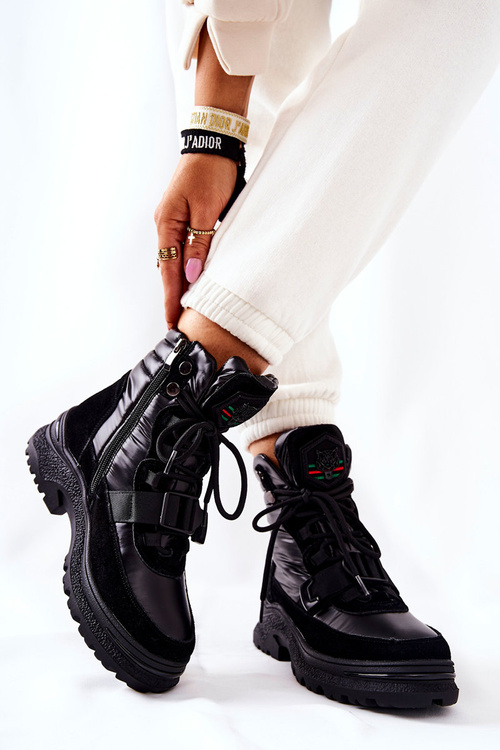 Women's Zip-off Snow Booties Black Marcia