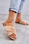 Women's Flat Heels With Fur Nude Lussie