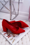 Women's Stiletto Sandals Suede Red Neshka