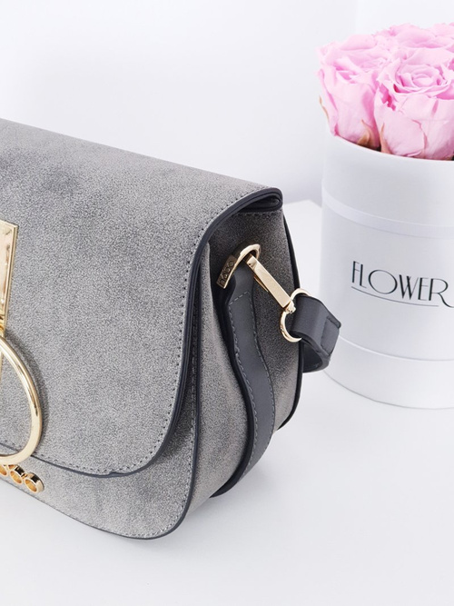 Women's Suede Handbag NOBO NBAG-F0180-C019 Grey