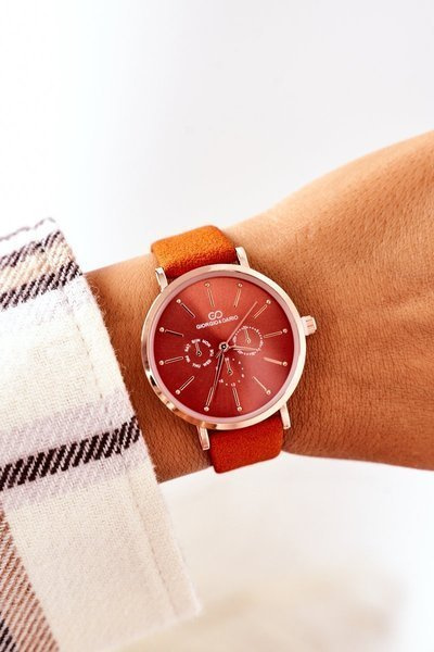 Watch On A Leather Strap Giorgio&Dario Orange