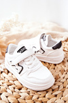 Children's Sports Shoes With Velcro White Black Santi