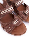 Men's Leather Sandals Brown Lop