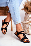 Women’s Sandals Flat Black Rachel