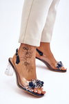 Fashionable Sandals With Beads navy blue Terrance