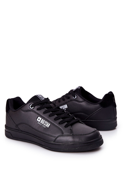 Leather Sneakers Memory Foam Big Star II174169 Black