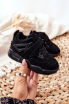 Children's Leather Sports Shoes Black Marisa