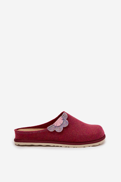Women's slippers with flower Inblu CS000043 Bordeaux