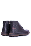 Black Men's Leather Boots Warmed Devenor Boots