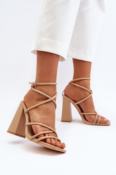 Fashionable High Heel Sandals Nude Josette