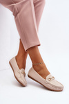Women's Slip-On Loafers With Glitter Embellishment Beige This Moment