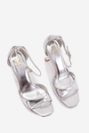 Silver Heel Sandals Revella