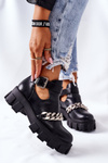 Boots With A Chain Black Torment