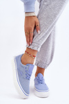 Fabric Sneakers On The Platform Big Star LL274145 blue
