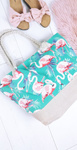 Beach Large Mint Handbag Bag Bag Women's Flamingos