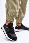 Leather Women's Sports Shoes Black Kabama