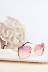 Women's Sunglasses with Glitter Inserts UV400 Pink