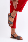 Flat Women's Sandals S.Barski MY923 Black
