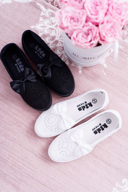 Kids Youth Lace-up Tennis Shoes Black Dudi