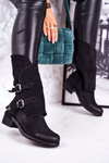 Women's Insulated Boots With Buckles Black Cassidy