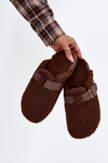 Women's slippers with fleece type lamb Brown Lorivine
