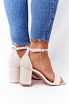 High Heel Sandals Beige Born This Way