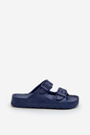 Lightweight Boys' Foam Sandals with Buckles Navy Adirnaca