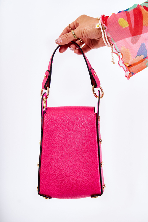 Small Women's Handbag With Ornament Fuchsia Ellies
