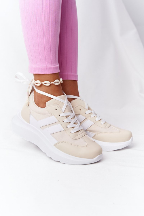 Women’s Sport Shoes Sneakers Beige Holiday