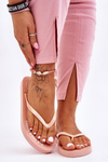 Comfortable Big Star Flip Flops LL274802 Nude