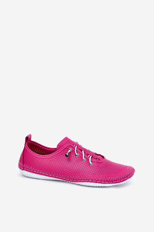 Ladies Leather Shoes Made Of Natural Leather Artiker 54C0830 Pink