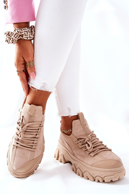 Women’s Sport Shoes Sneakers Beige Miles