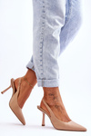 Classic Pointed Heels Beige Whitley