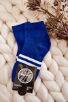 Youth Cotton Ankle Socks Blue