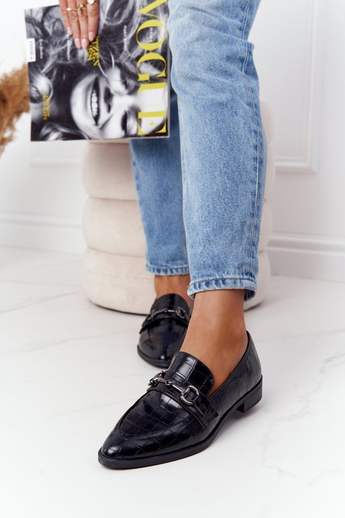 Elegant Women's Loafers S.Barski Black