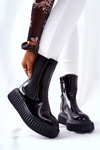 High-top Platform Boots Black Sereia