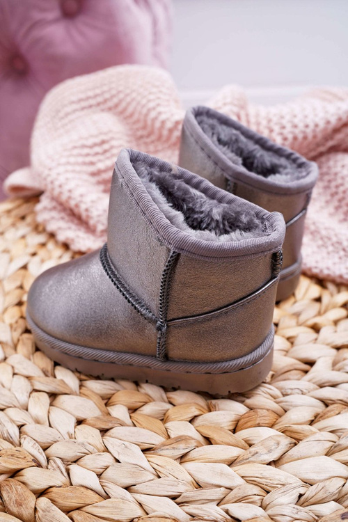 Warmed Children's Pewter Scooby Snow Boots