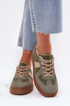 Women's Platform Sneakers Green Dovina