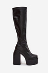 Women's Heeled And Platform Boots Black Yavira