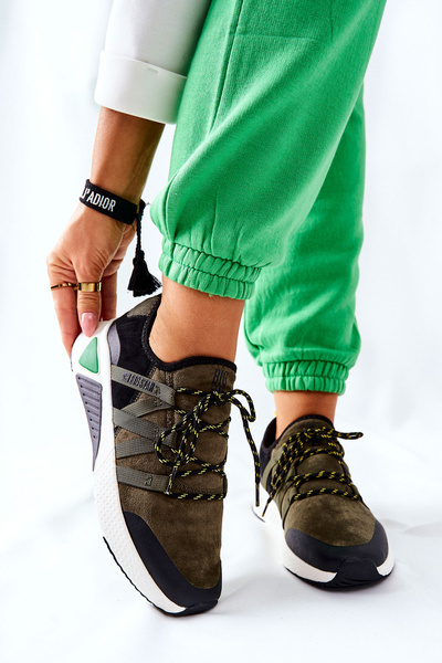 Buty Sportowe Memory Foam Big Star Khaki II274308