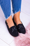 Black Suede Comfort Moccasins Gucio