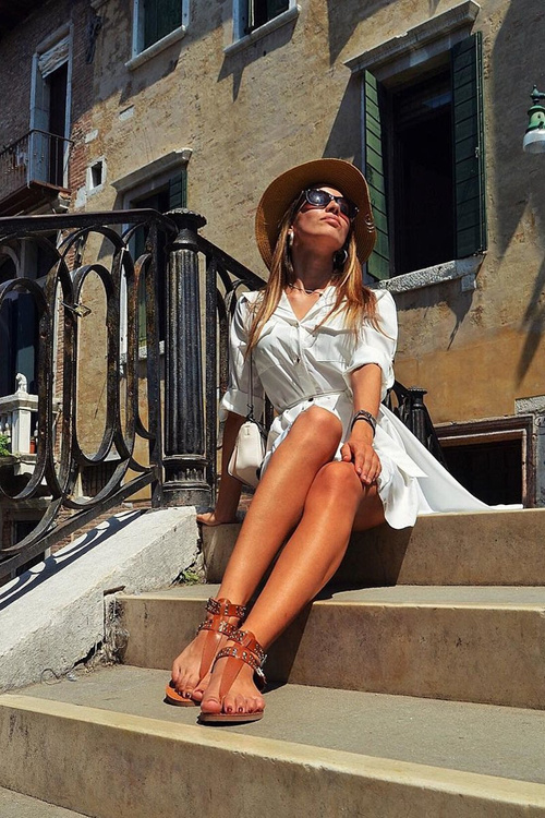 Lu Boo Women's Sandals Gladiator Flip Flops Kamel Elii