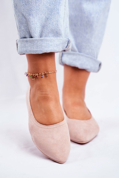 Women’s Ballerinas Eco-Suede Beige Bellissima