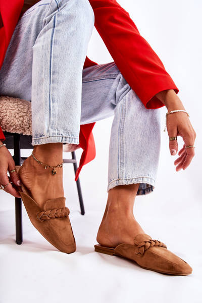 Women's Slippers Suede Beige Olena
